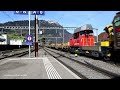 Wunderbare Bahnimpressionen vom Bahnhof Arth-Goldau im Kanton Schwyz