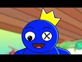 Pink And Blue Love Story - Rainbow Blue is this true!? |sad story | Roblox Rainbow Friends Animation