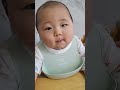 [첫경험영상] 5개월 아기 첫 이유식 쌀미음 10배죽 맛있나요?? 이건 무슨맛이죠??😋