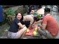 Small family harvesting Melons | Thuy Go to market to sell - Hung comes home to cook rice and waits.