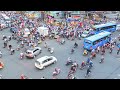 Rush Hour Traffic with motorcycle in Ho Chi Minh city - Vietnam