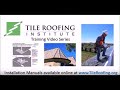 Tile Roofing Layout Using Layout Tape - Tile Roofing Industry Alliance
