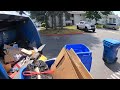 Enclosure dirtier than last time Garbage truck Rear load POV