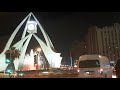 DUBAI CITY ROAD TRIP AT NIGHT WITH BEAUTIFUL TWIKLING STREET LIGHTS