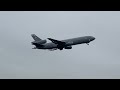 USAF KC-10 Take Off at Prestwick Airport
