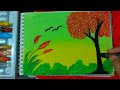 How to draw beautiful scenery ( Oil pastel colours drawing)// 2024//