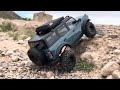 Traxxas trx4m Bronco with  Injora crawler rock terrain s4 compound tire test.#rccrawler #traxxas