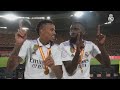 Watch Militao and Rudiger's hilarious celebrations after CdR final win! (Real Madrid 2-1 CA Osasuna)