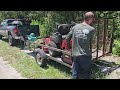 PUSH MOWING an Overgrown Lawn and BAGGING All the Clippings