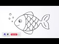 How to DRAW A FISH EASY Step by Step