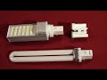 Ottlite PL13-E fluorescent lamp conversion to LED lamp