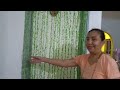 Leaf inspired curtain from drinking straw || Gawa tayo ng door curtain mula sa straw