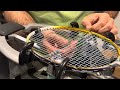 How to re-string a Yonex Nanoray 80 badminton racquet