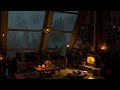 Taking A Deep Sleep with Smooth Jazz at Cozy Reading Nook Ambience 🌧️ Soft Jazz Music for Relaxing