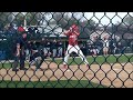 Nick Vanderhyden hit with baseball
