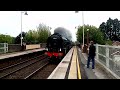 LNER Peppercorn Class A2 60532 Blue Peter passes through Codsall Station