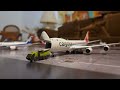 Cargolux B747-8F arrives at the airport 1/400 scale (stop motion)