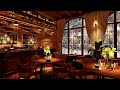 November Snowfall Music - Coffee Shop Ambience with Relaxing Sweet Piano Jazz Music for Work, Study