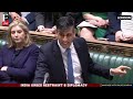 LIVE: Prime Minister Rishi Sunak Faces Parliamentary Confrontation on His Government Policies in UK