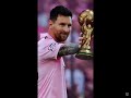 MESSI WITh HIs WORLD CUP TROPHY