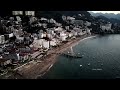 Sunset Over The Pacific Ocean In Puerto Vallarta Mexico (4K Drone)