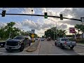 Daytona Beach Florida Driving Through