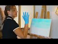 ASMR Perfectionist PAINTING with RELAXING Presence like BOB ROSS 🎨 happy little clouds and mountains