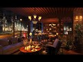 Relaxing Jazz Music with Cozy Rain Night Cafe Ambience & Smooth Jazz Piano Music for Good Mood,Sleep