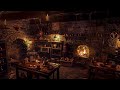 Medieval Tavern Night Fireside Music and Ambience from The Witcher's World | Sleep & Relax