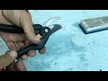 Secateurs like a razor in two minutes! It even cuts nails!