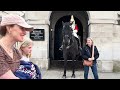She runs and cries,Poor Toddler gets TRAUMATISED after that HAPPENS at Horse GUARDS