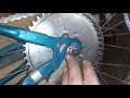 Motorized bike tip: how to shim a engine forward to remove excess chain slack!
