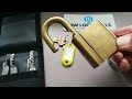 Old Lockwood 245 Padlock Opened with Law Lock Tools Comb Pick