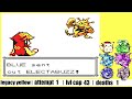 I Nuzlocked This PokeTuber's Pokemon Yellow rom hack! (it was actually hard)