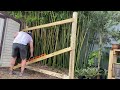 How to Set Fence Rails | Pt. 2 of 3 - Building a Privacy Fence | Set Railing on Wooden Fence Posts