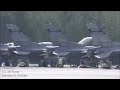 USAF, NATO. F-16, Gripen and Typhoon fighters. Large joint military exercises in Sweden.