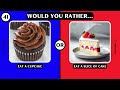 Would You Rather...? Summer FOOD Edition 🍔🍕 HARD Choices!| AlAhrar Quiz