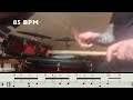 QUICK DRUM LESSON ON THIS 1 BAR 16th DOUBLE STROKE GROOVE IN 4/4   W/whelan drums