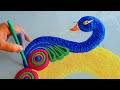 #1932 Big Diwali rangoli design | kolam for Diwali | Dhanteras rangoli | Satisfying video