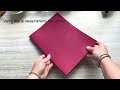 👉 DIY SINGLE SHEETS Bookbinding 😉  Easy and Fast [With Sewing]