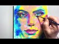 Portrait in Colours / Acrylic Painting Technique