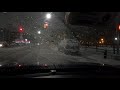 GoPro Hero 9 4K | Drive from the airport in New York City Snow Storm 2020