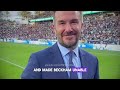 beckham REACTS to messi showing his magic as intermiami holds la galaxy to a draw