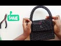 Bead Bag Handle//Easy Way To Make A Bead Bag Handle!!