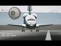 [F-Sim Space Shuttle 2] - Landing Space Shuttle Atlantis at Edwards AFB with max wind and wind gusts