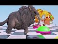 paint animals gorilla elephant cow lion tiger brown bear fountain crossing animal cartoon game