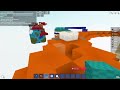 Speedrunning a bloxd.io bedwars match with my friend!