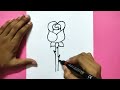 Rose Drawing for kids | Two Rose Drawing tutorial for beginners