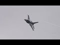 Showing the F-16 Flight Capabilities to Its Extreme