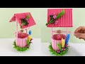 DIY - Water Well with Waste Paper - Craft home decoration ideas - decorative water well
